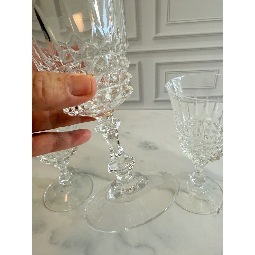 VTG‎ Set of 4 Cristal D'Arques Tuileries Villandry 5 1/4